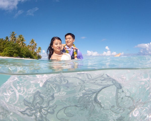 Trash the Dress Bora Bora